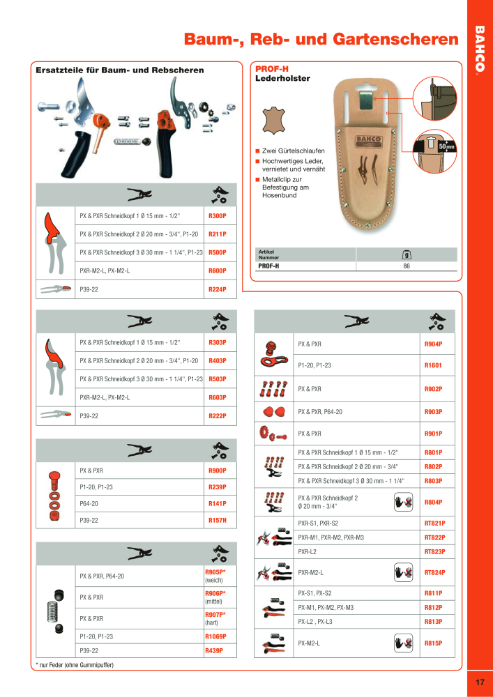 BAHCO Katalog Schneidwerkzeuge n.: 2504 - Pagina 17