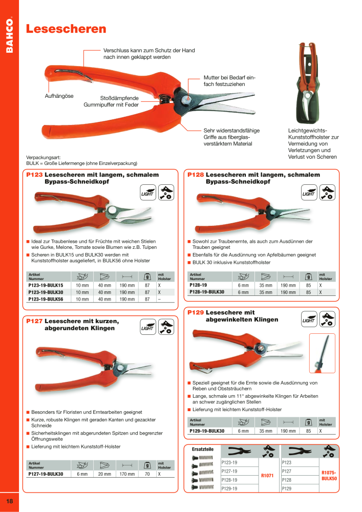 BAHCO Katalog Schneidwerkzeuge n.: 2504 - Pagina 18