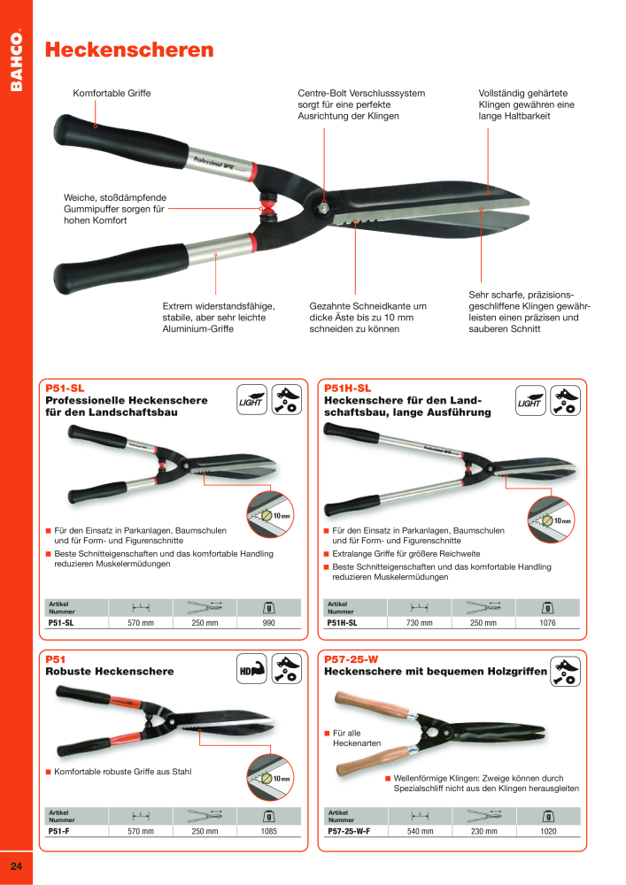 BAHCO Katalog Schneidwerkzeuge NR.: 2504 - Side 24