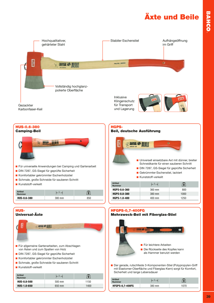 BAHCO Katalog Schneidwerkzeuge NR.: 2504 - Pagina 39