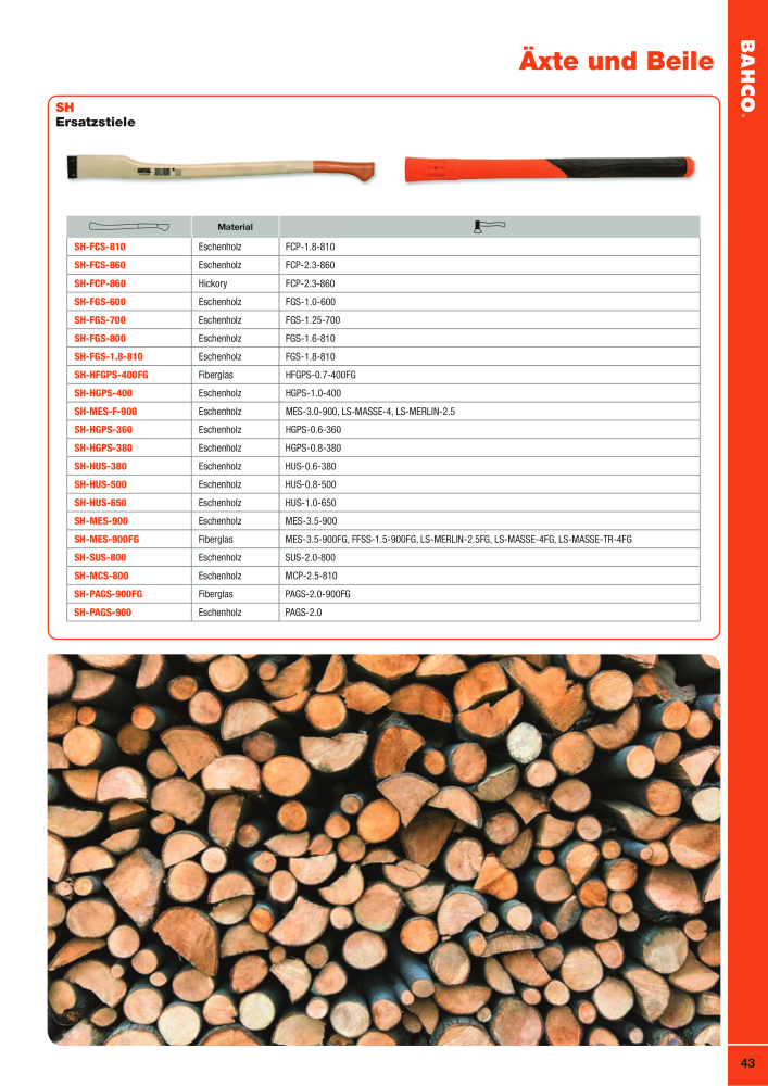 BAHCO Katalog Schneidwerkzeuge NR.: 2504 - Seite 43