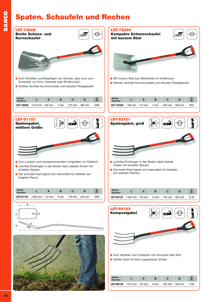 BAHCO Katalog Schneidwerkzeuge NR.: 2504 - Seite 48