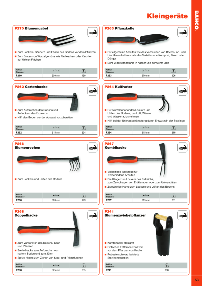 BAHCO Katalog Schneidwerkzeuge Nº: 2504 - Página 53