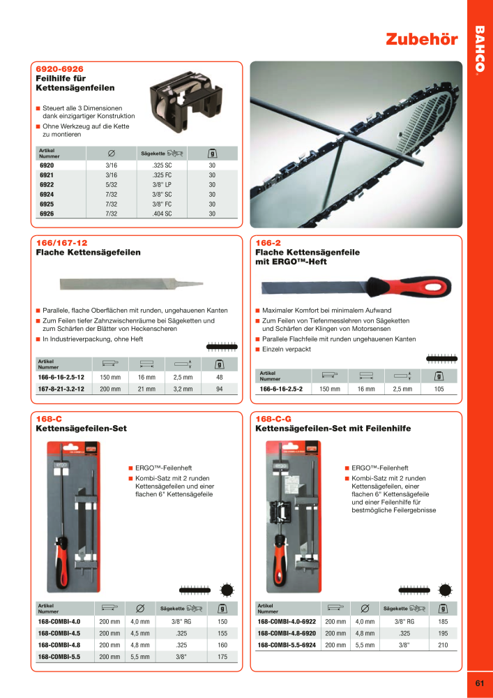 BAHCO Katalog Schneidwerkzeuge Nº: 2504 - Página 61