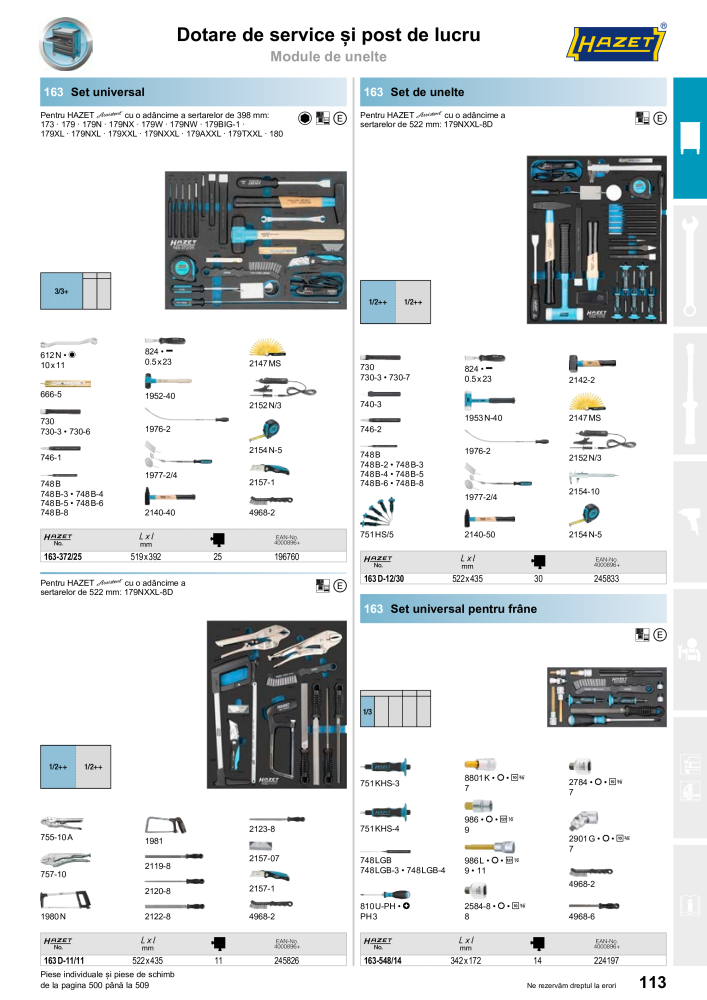 Catalogul principal HAZET Č. 2512 - Strana 115