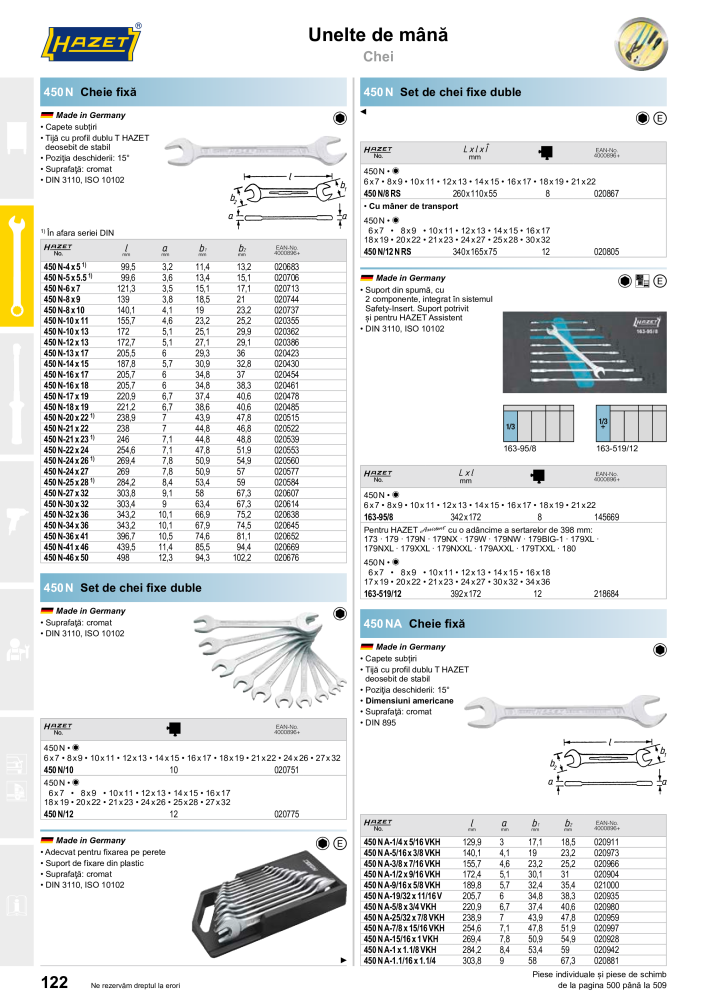 Catalogul principal HAZET Nº: 2512 - Página 124