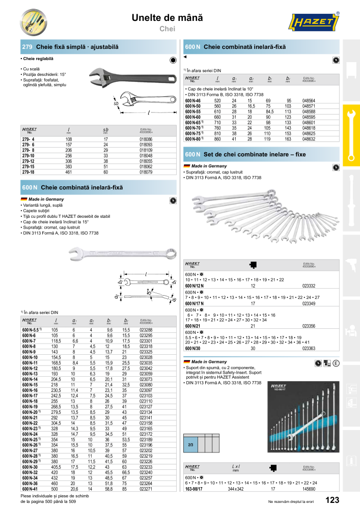 Catalogul principal HAZET NR.: 2512 - Strona 125