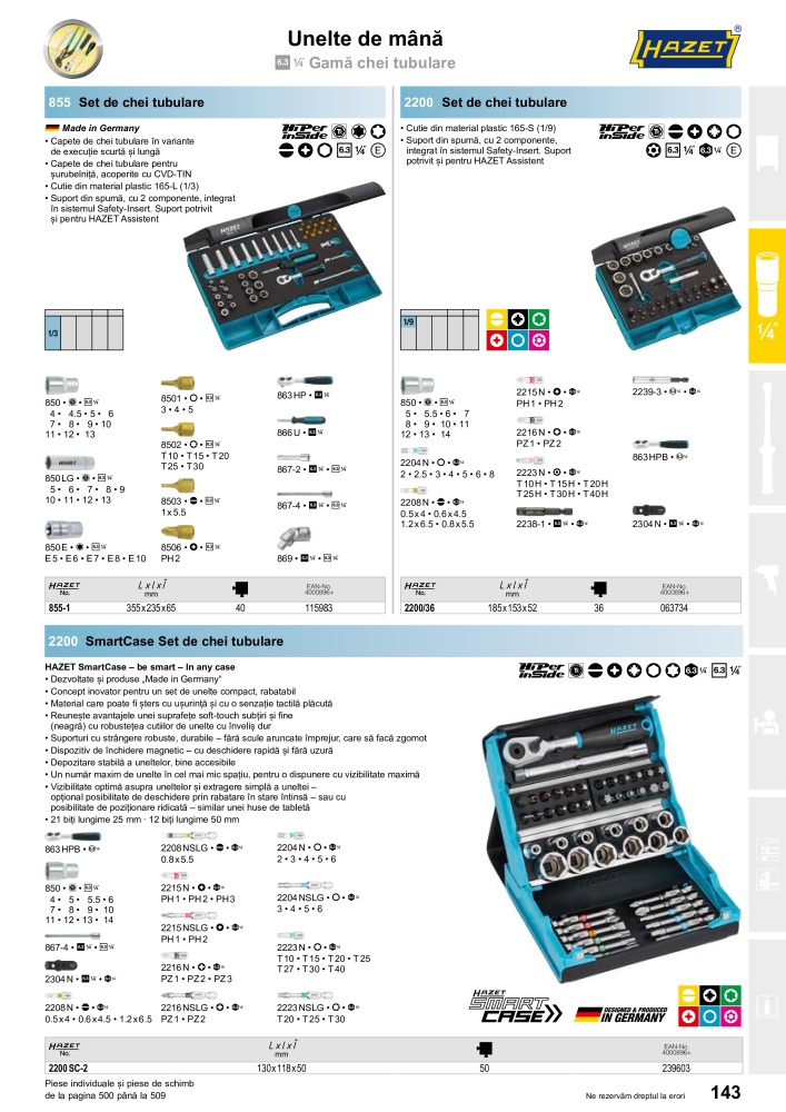 Catalogul principal HAZET NR.: 2512 - Seite 145