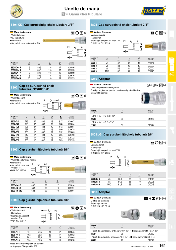 Catalogul principal HAZET Č. 2512 - Strana 163