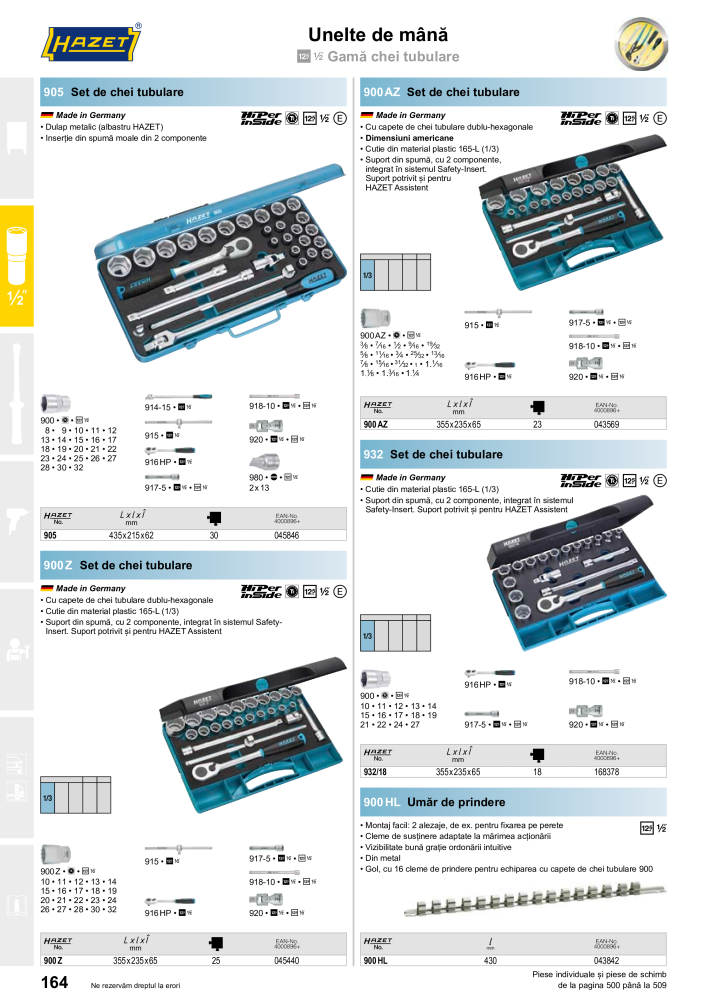 Catalogul principal HAZET NR.: 2512 - Seite 166