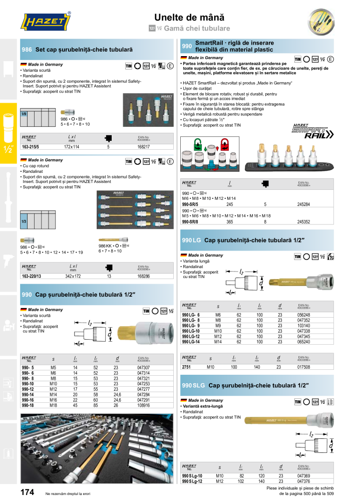 Catalogul principal HAZET Nb. : 2512 - Page 174