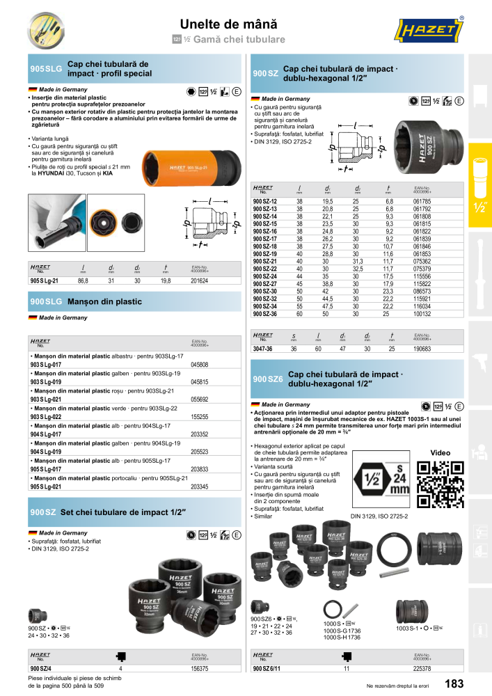 Catalogul principal HAZET NR.: 2512 - Pagina 185