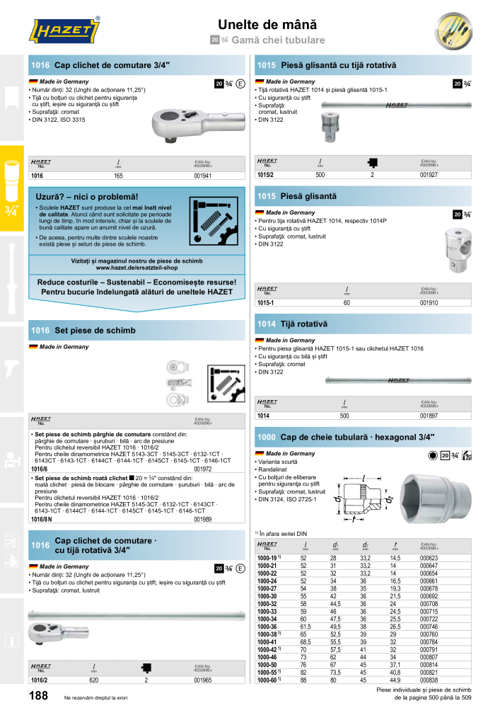 Catalogul principal HAZET Č. 2512 - Strana 190