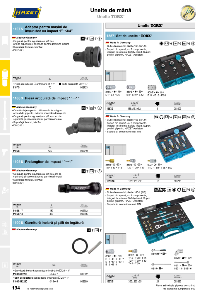 Catalogul principal HAZET NR.: 2512 - Pagina 196