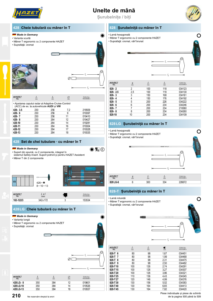 Catalogul principal HAZET NR.: 2512 - Seite 212