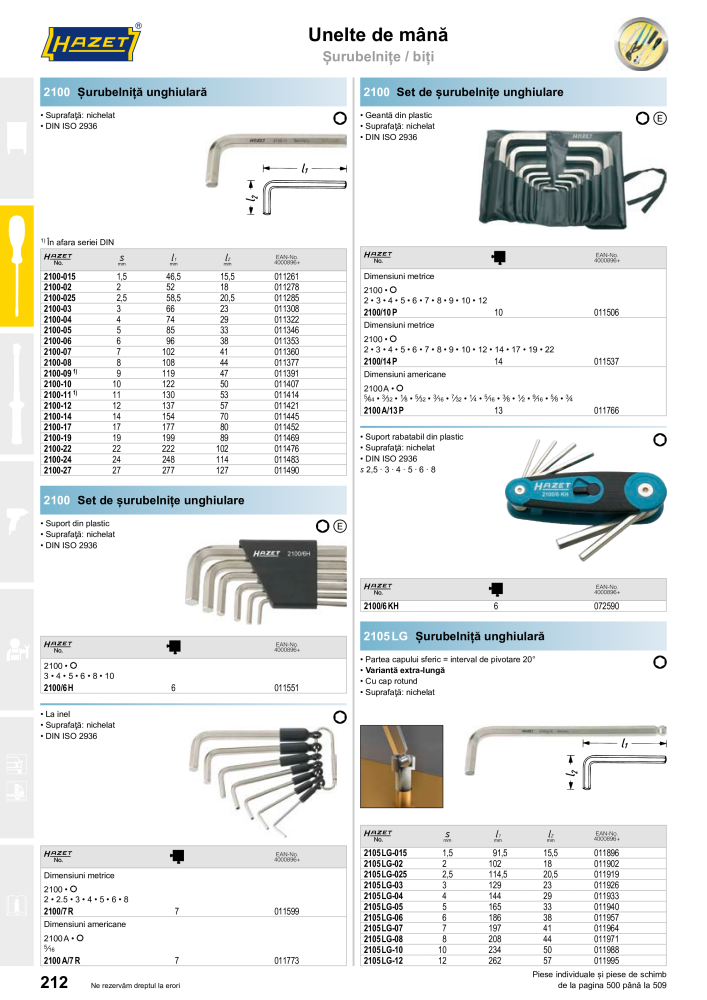 Catalogul principal HAZET NR.: 2512 - Seite 214