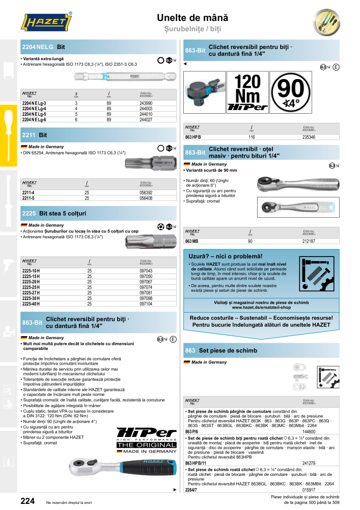 Catalogul principal HAZET NR.: 2512 - Strona 224