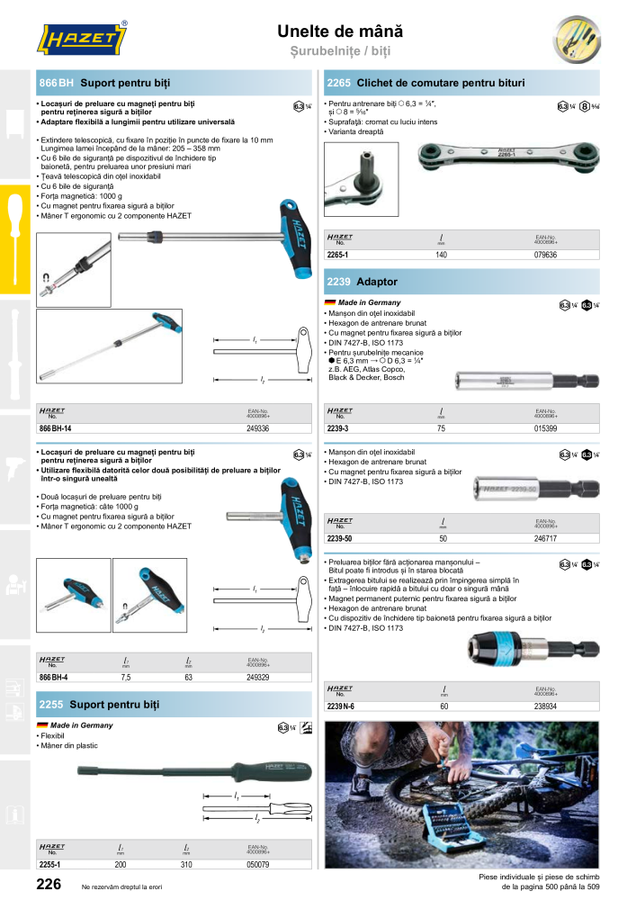 Catalogul principal HAZET NR.: 2512 - Seite 228