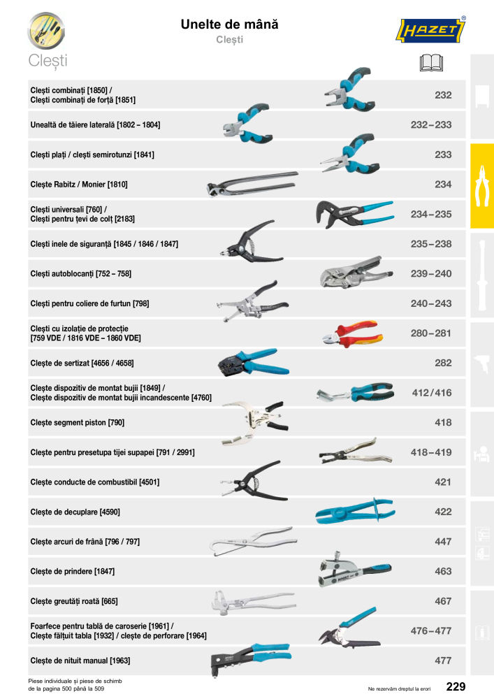 Catalogul principal HAZET Č. 2512 - Strana 229