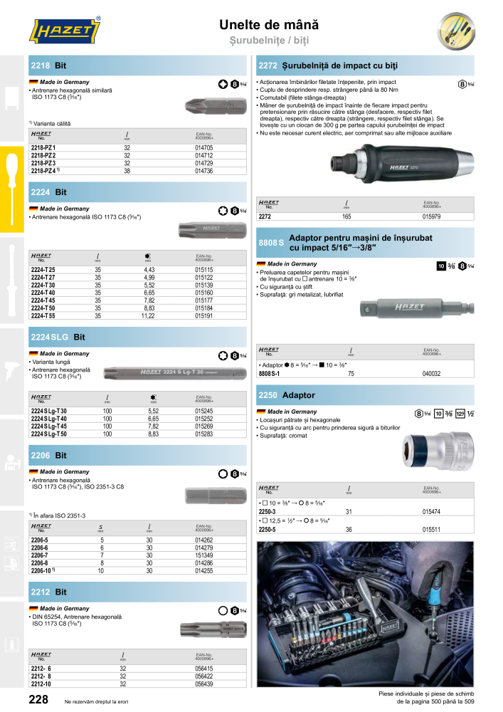 Catalogul principal HAZET Nº: 2512 - Página 230