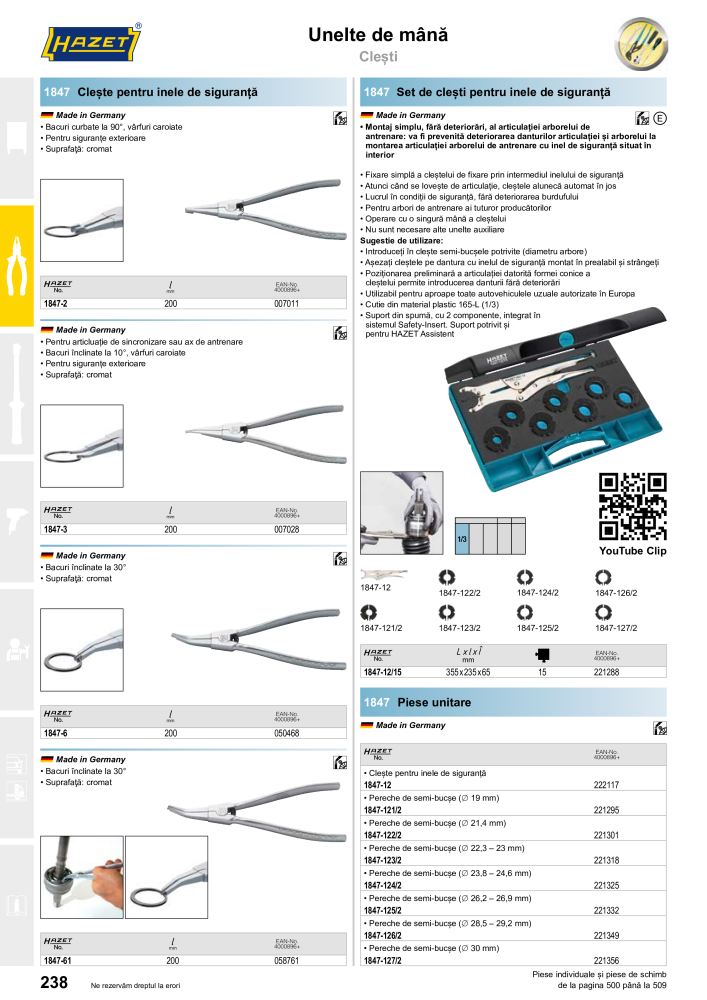 Catalogul principal HAZET Č. 2512 - Strana 240