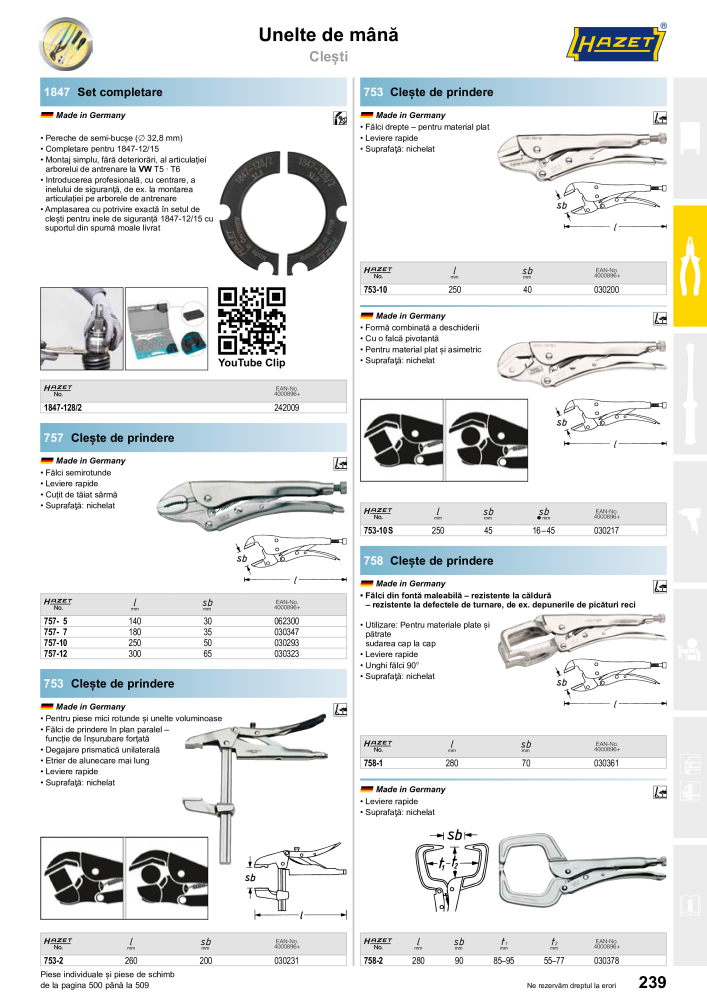 Catalogul principal HAZET NR.: 2512 - Strona 241