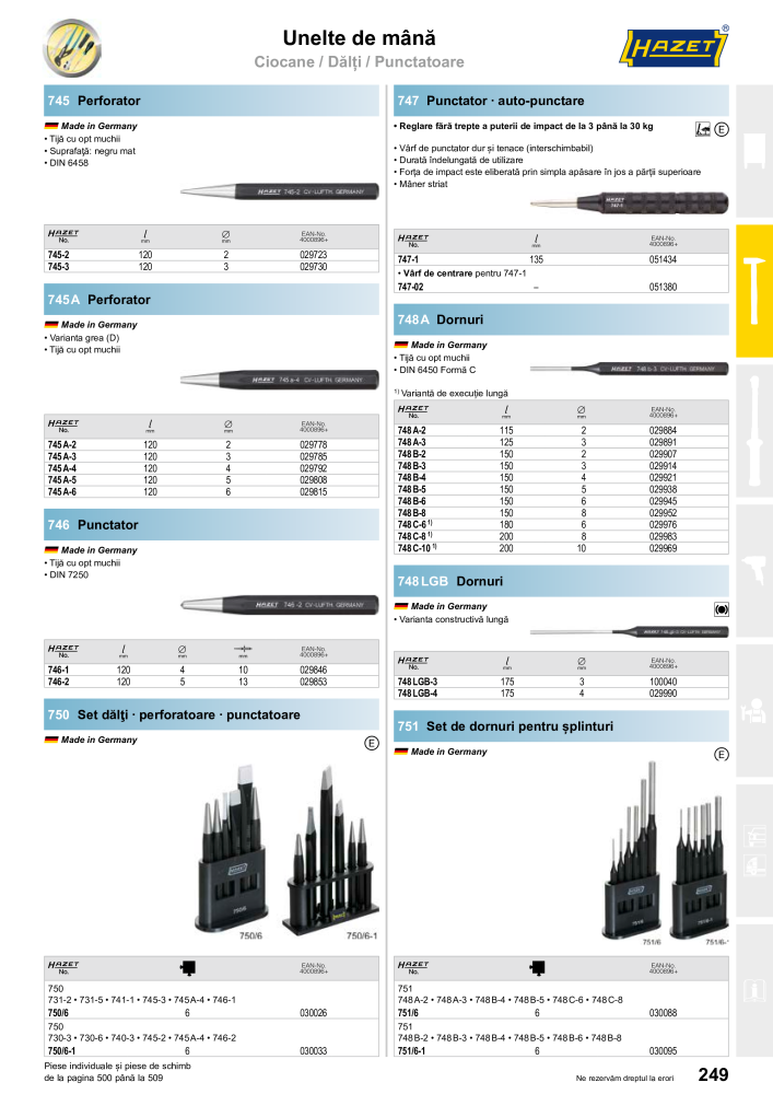 Catalogul principal HAZET NR.: 2512 - Seite 251