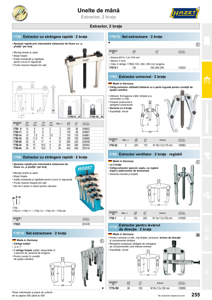 Catalogul principal HAZET NR.: 2512 - Seite 257