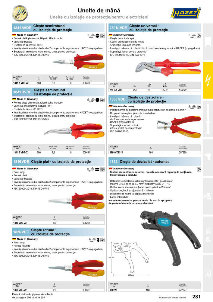 Catalogul principal HAZET Č. 2512 - Strana 283