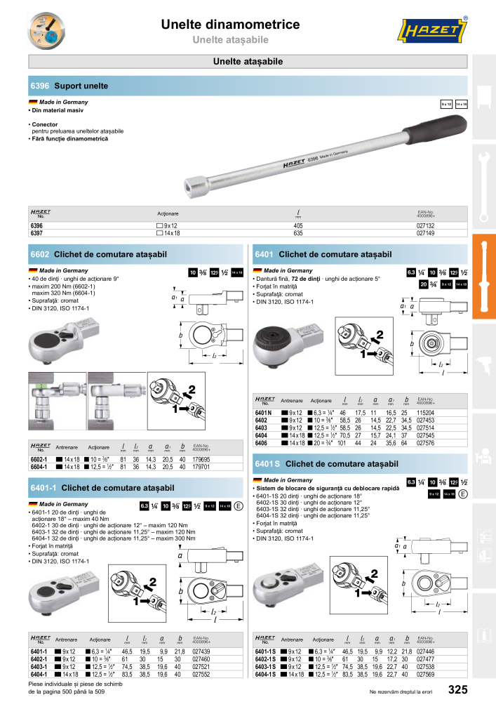 Catalogul principal HAZET Č. 2512 - Strana 327