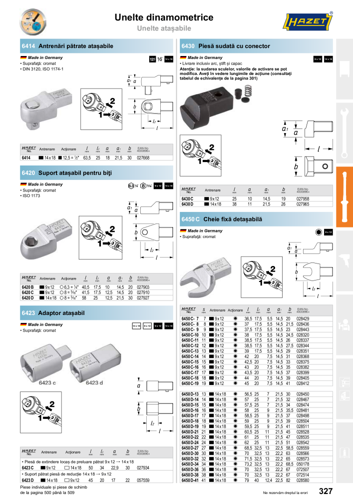 Catalogul principal HAZET NR.: 2512 - Seite 329