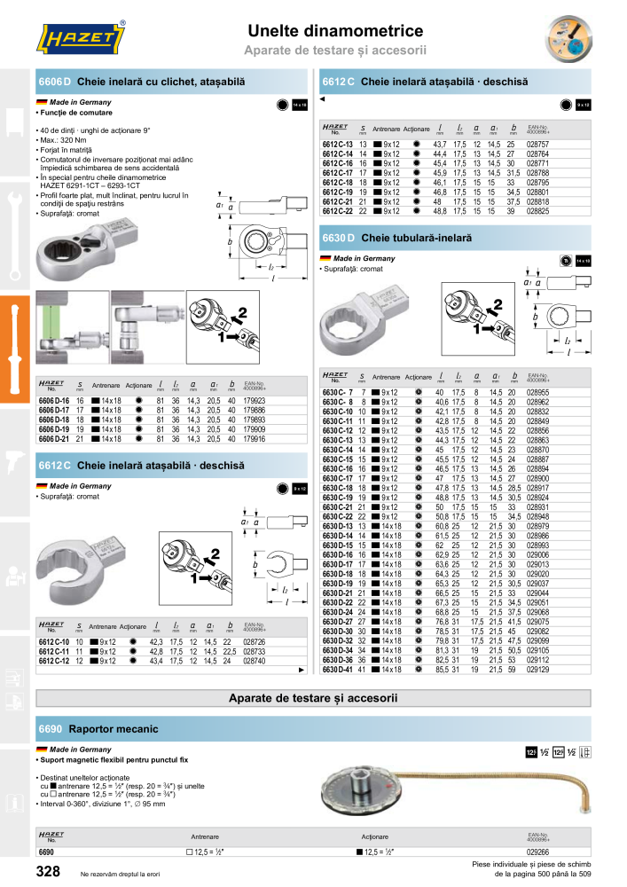 Catalogul principal HAZET NR.: 2512 - Seite 330