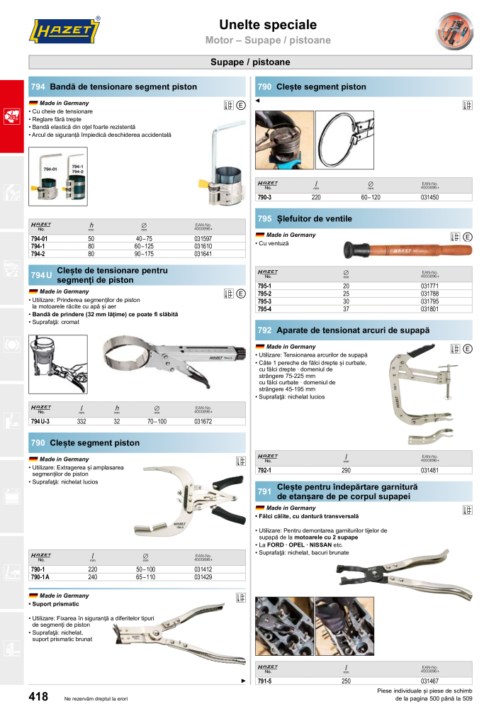 Catalogul principal HAZET Č. 2512 - Strana 420