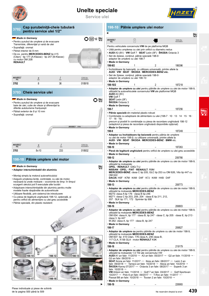 Catalogul principal HAZET Č. 2512 - Strana 441
