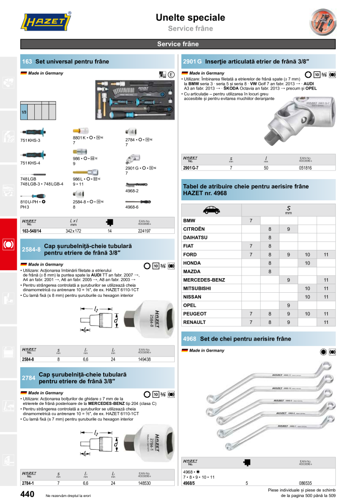 Catalogul principal HAZET NR.: 2512 - Pagina 442