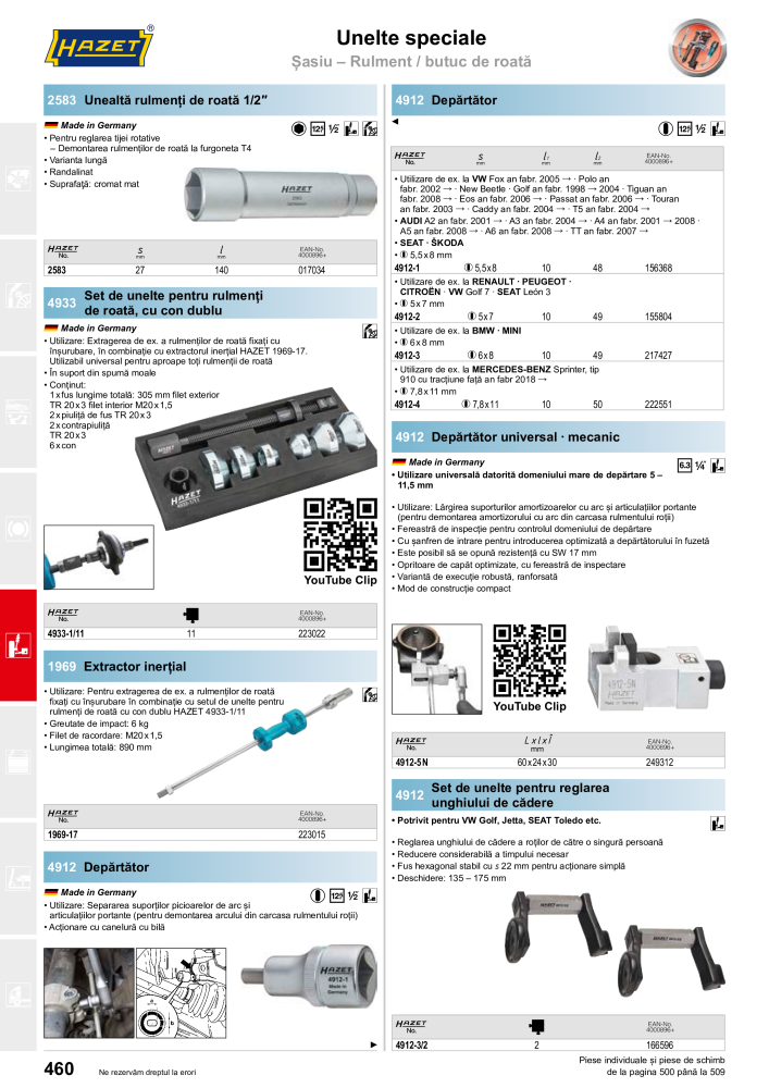 Catalogul principal HAZET Nb. : 2512 - Page 462