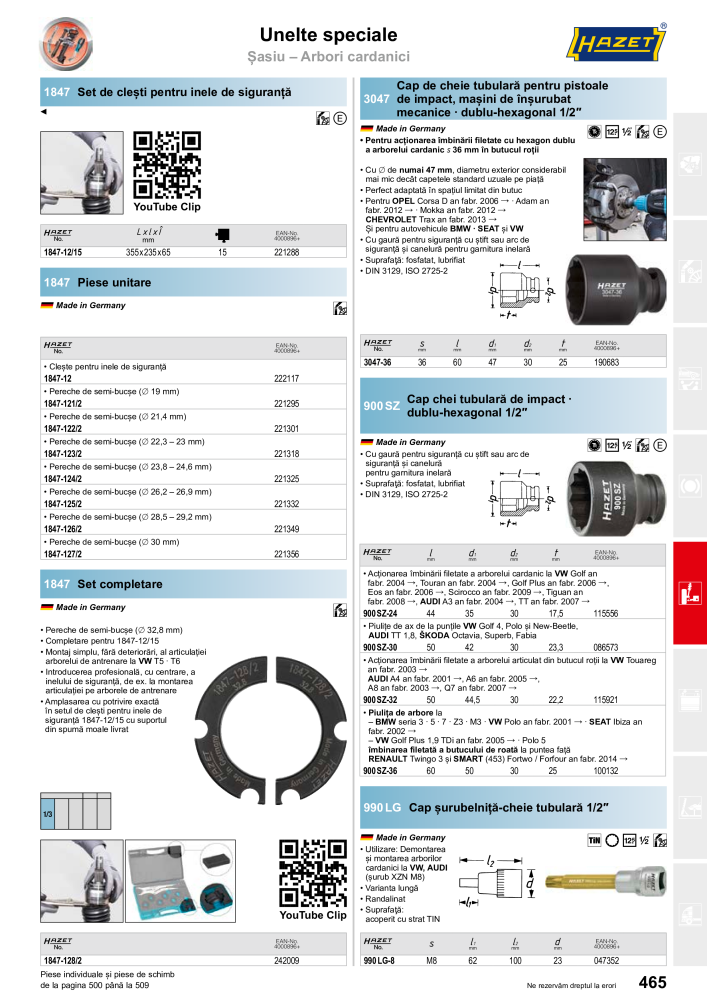 Catalogul principal HAZET NR.: 2512 - Pagina 467