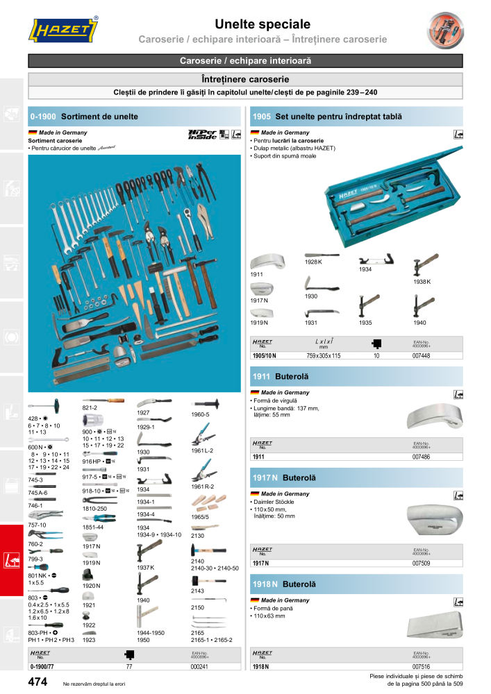 Catalogul principal HAZET NR.: 2512 - Seite 476
