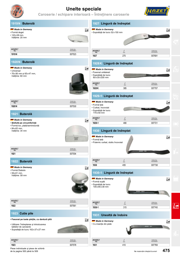 Catalogul principal HAZET NR.: 2512 - Seite 477