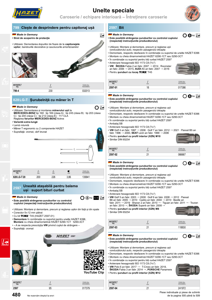 Catalogul principal HAZET Č. 2512 - Strana 480