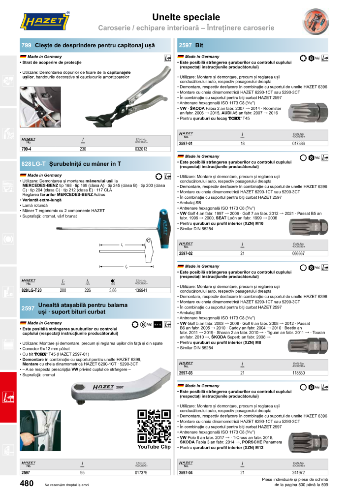 Catalogul principal HAZET Nº: 2512 - Página 482