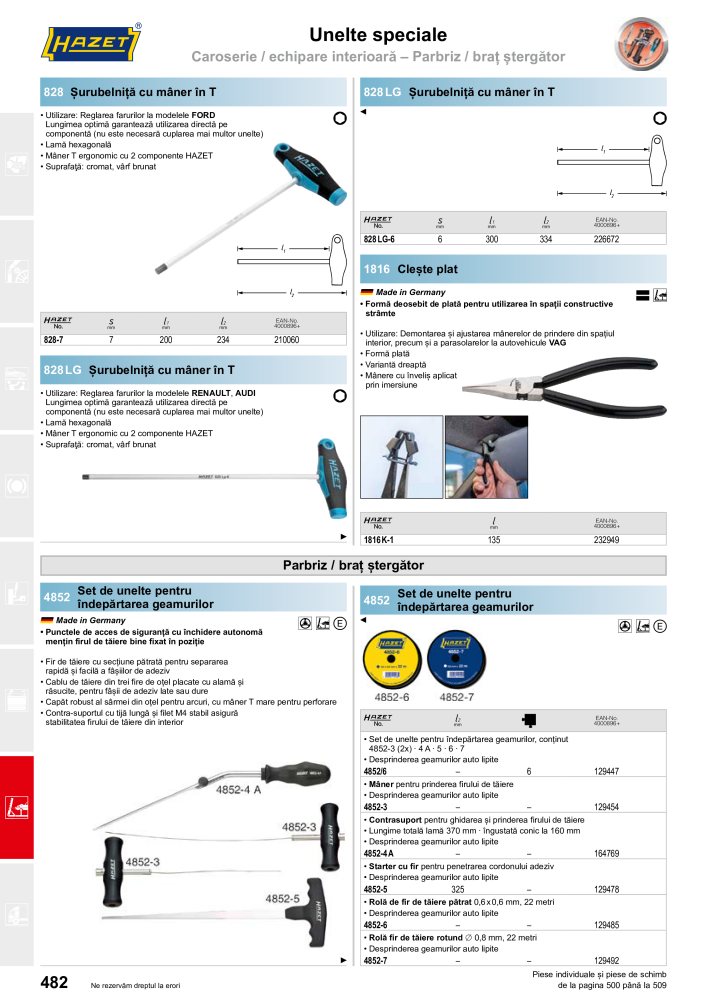 Catalogul principal HAZET NR.: 2512 - Seite 484