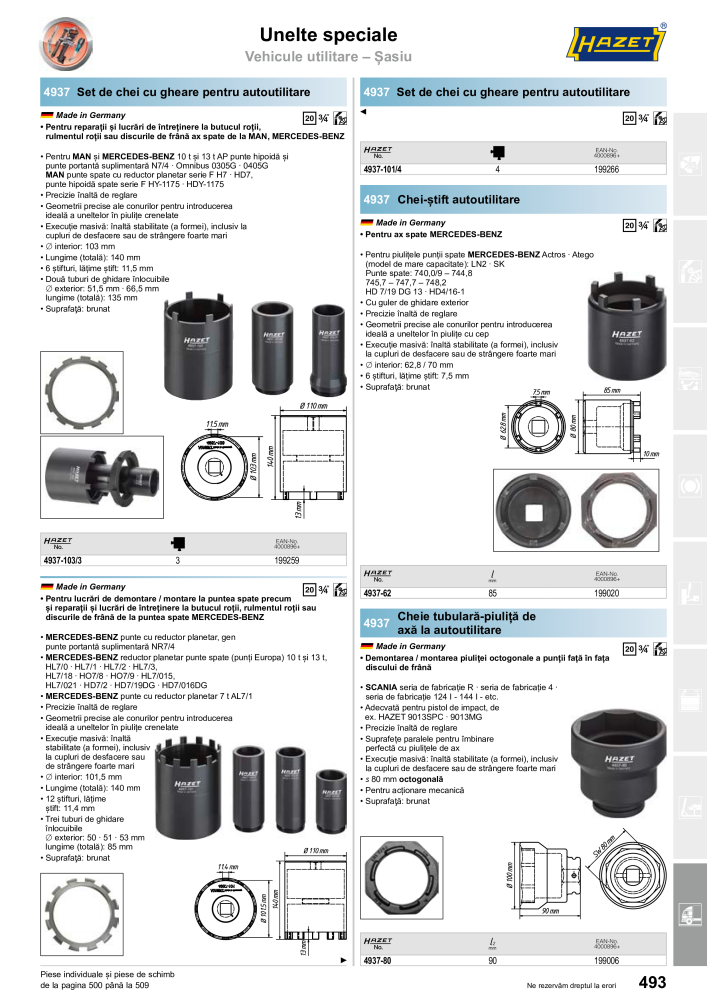 Catalogul principal HAZET NR.: 2512 - Seite 495