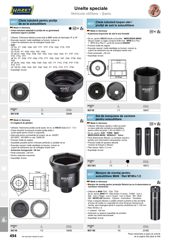 Catalogul principal HAZET Nb. : 2512 - Page 496