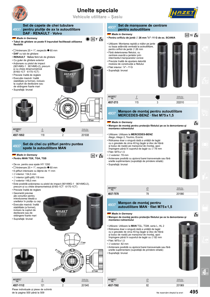 Catalogul principal HAZET Nº: 2512 - Página 497