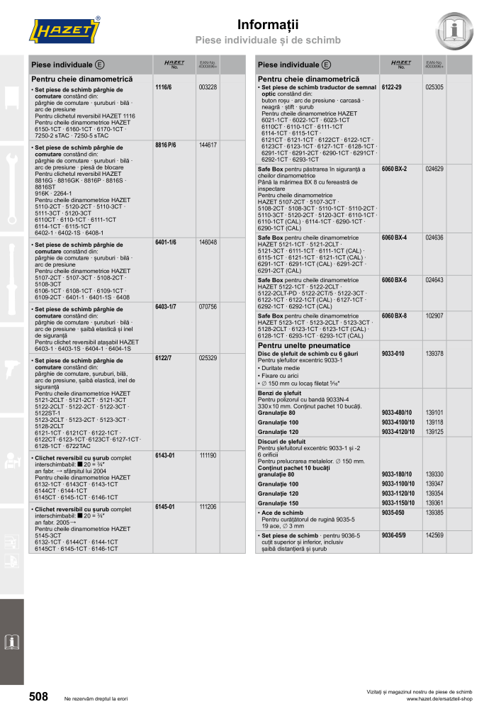 Catalogul principal HAZET NO.: 2512 - Page 510