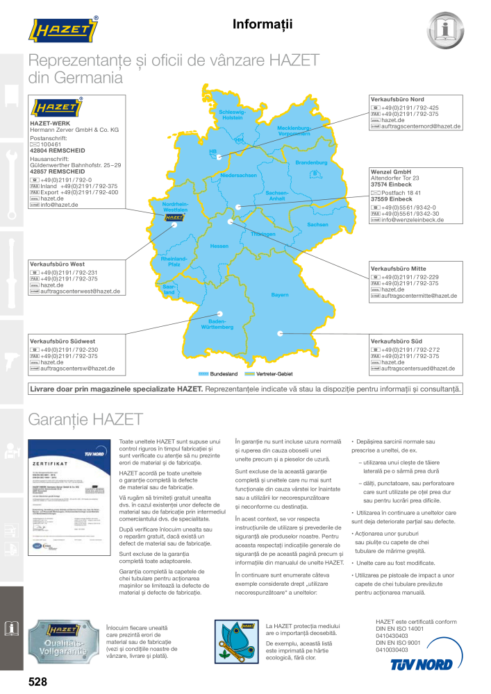 Catalogul principal HAZET Č. 2512 - Strana 530