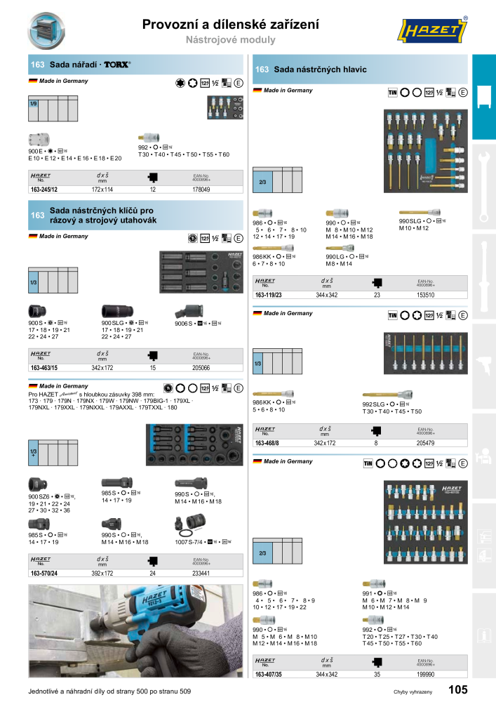 Hlavní katalog HAZET NR.: 2516 - Seite 105
