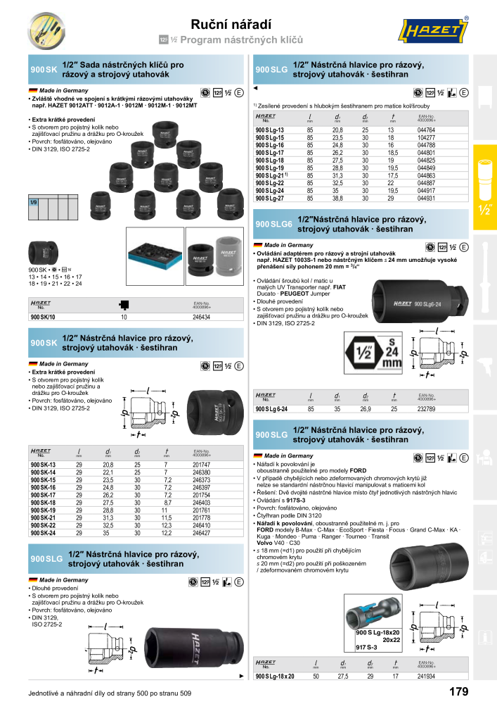 Hlavní katalog HAZET NR.: 2516 - Pagina 179