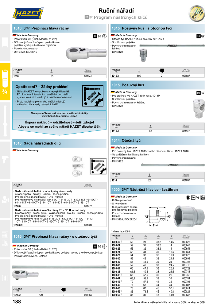 Hlavní katalog HAZET NR.: 2516 - Pagina 188